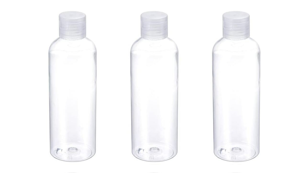 With Flip Caps | Clear | 3 Pack