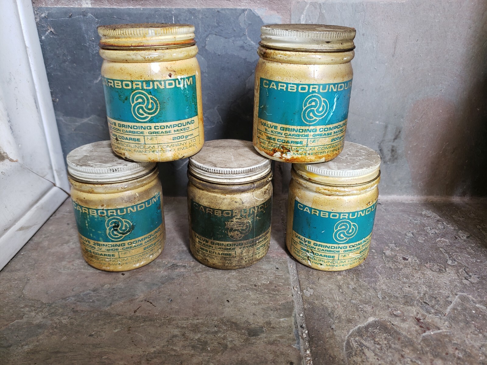 Vintage Original Carborundum Valve Grinding Compound 4 new 1 used eBay