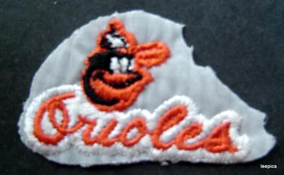 Baltimore Orioles Baseball Cloth  Patch 2 3/4''  x 1 3/4''