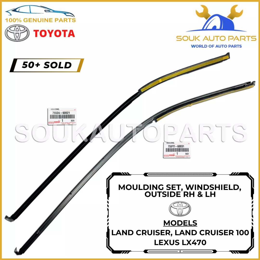 75533-60031 75534-60021 Genuine Toyota MOULDING SET, WINDSHIELD