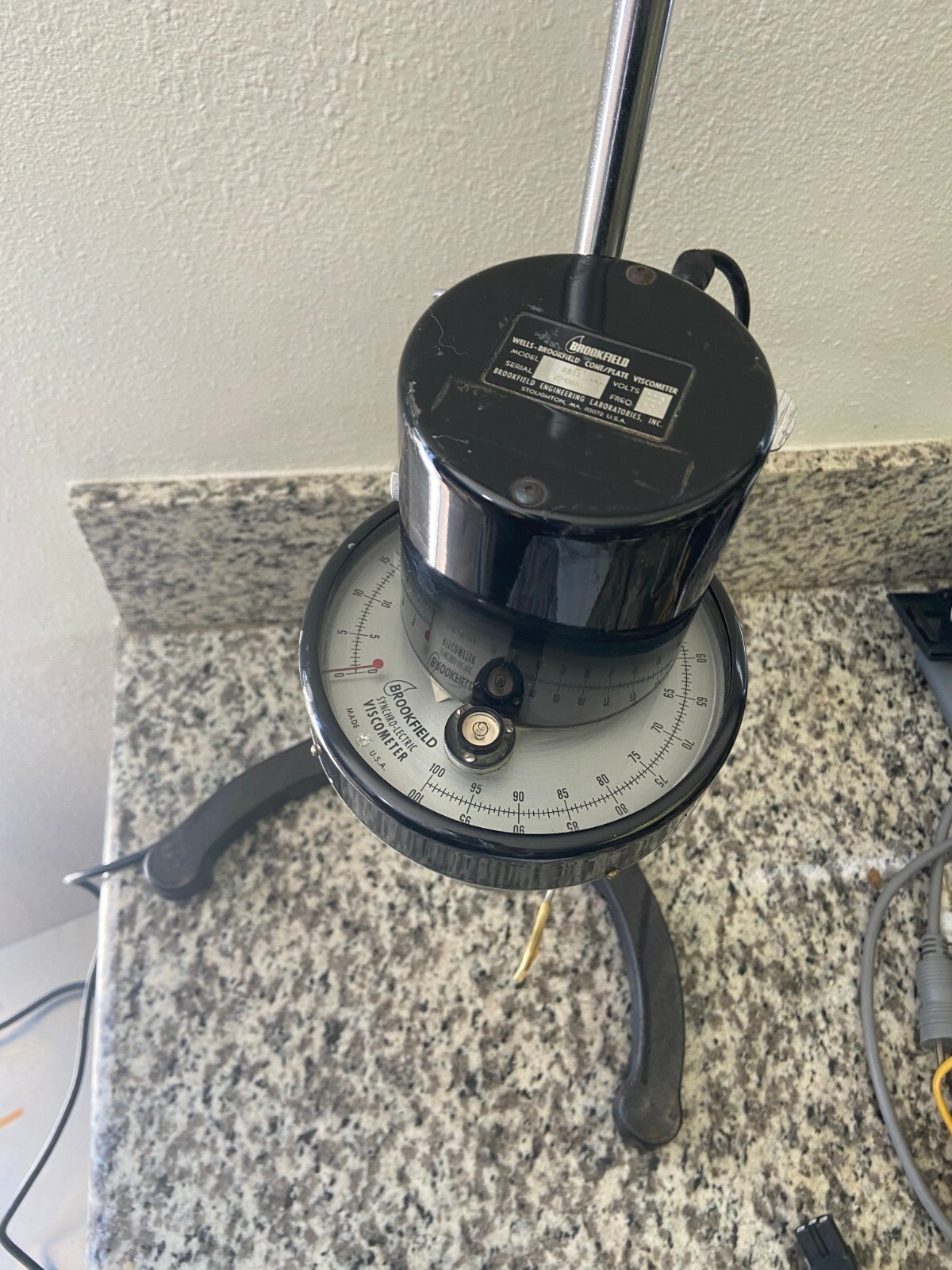 Brookfield HBT Cone Spindle with Stand and CP42 Cone