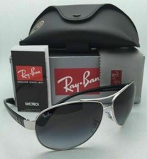 New RAY-BAN Sunglasses RB 3386 003/8G 67-13 Silver Aviator Frame w/Grey Gradient