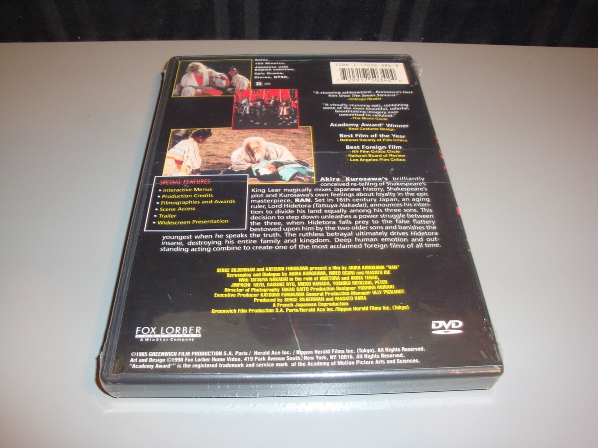 Ran (DVD, 1998) for sale online | eBay