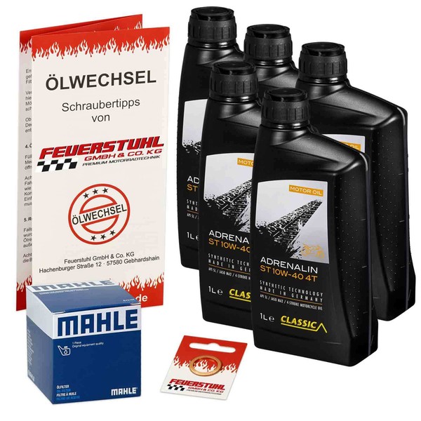 Honda Cb 1100 R (SC05) 80-81, Classic 10W40 ÖL + Mahle ÖLfilter, MotoröL Set-image