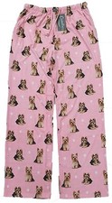 Yorkie Unisex Lightweight Cotton Blend Pajama Bottoms- Medium