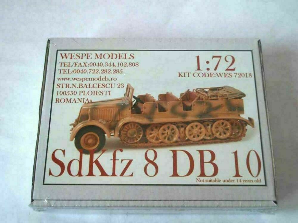 1:72 SdKfz 8 DB 10 Wespe Models military resin model kit
