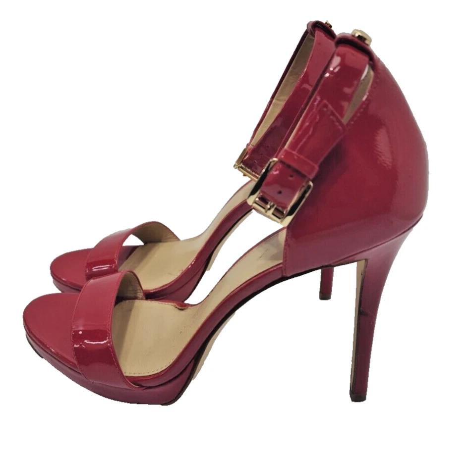 Michael Kors Sienna High Heel Pumps Shoes Red Womens Size 8M