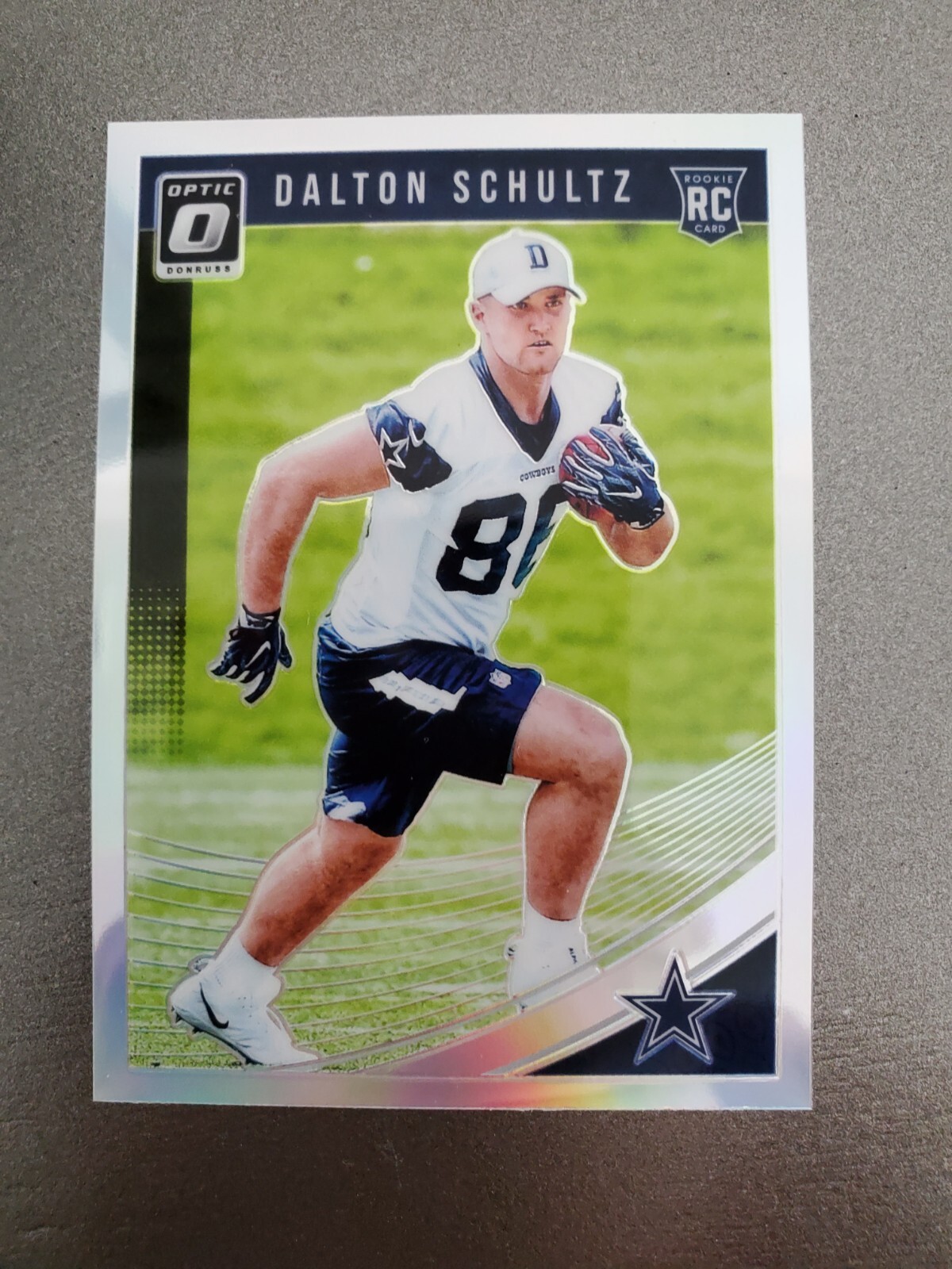 2018 Panini OPTIC Silver PRIZM Dallas Cowboys DALTON SCHULTZ Rookie RC 137 Texan