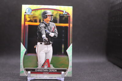 Christian Cerda #BCP-56 2023 Bowman Chrome Prospects Lunar Glow Refractor
