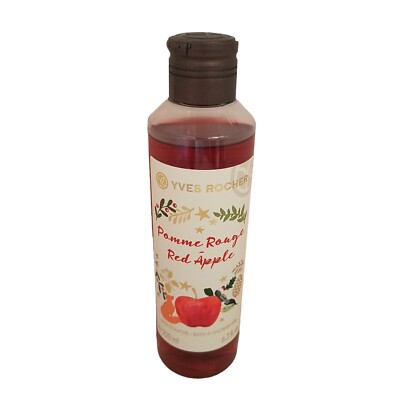 Yves Rocher POMME ROUGE RED APPLE Bath & Shower Gel Women 6.7 fl oz 200 ml NOS
