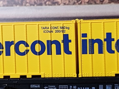 ☆TOP☆ MÄRKLIN KONVOLUT H0 ☆ GÜTERZUG ☆ LOK BR 111 069-1 + 4 CONTAINERWAGEN OVP - 第 7/12 張圖片