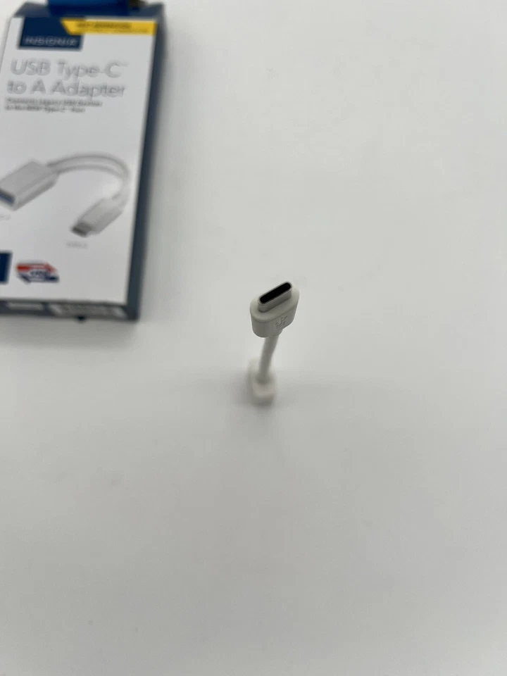 💻📱 Insignia USB Type C to A Adapter - White - Image 4 of 4