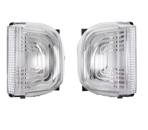 For Mercedes-Benz Sprinter 19-24 PAIR Clear Wing Side Mirror Blinker Light Lens