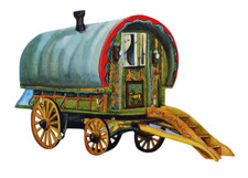 Romany Gypsy Caravan Key Rack - Gypsy Caravans - Gypsy Gift WT22-KRS