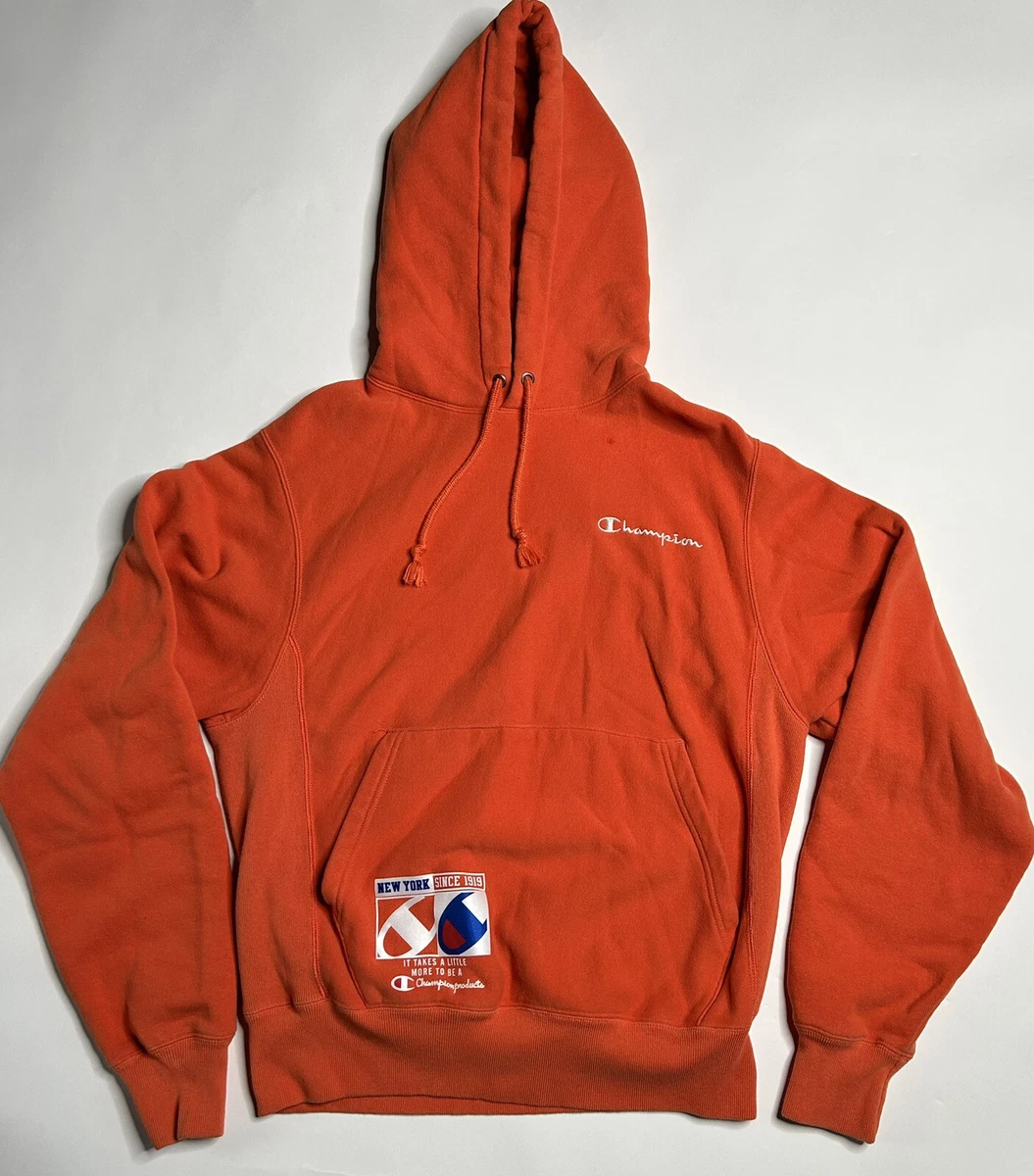 Bright orange champion best sale hoodie