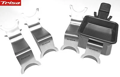 TRISA Raclette-Pfännchenhalter Set 4 Stück aus Edelstahl Praktisch und Perfekt