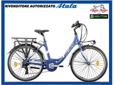 BICI BICICLETTA ELETTRICA DA PASSEGGIO EBIKE ATALA E RUN 6.1 DONNA 360 7V 26”