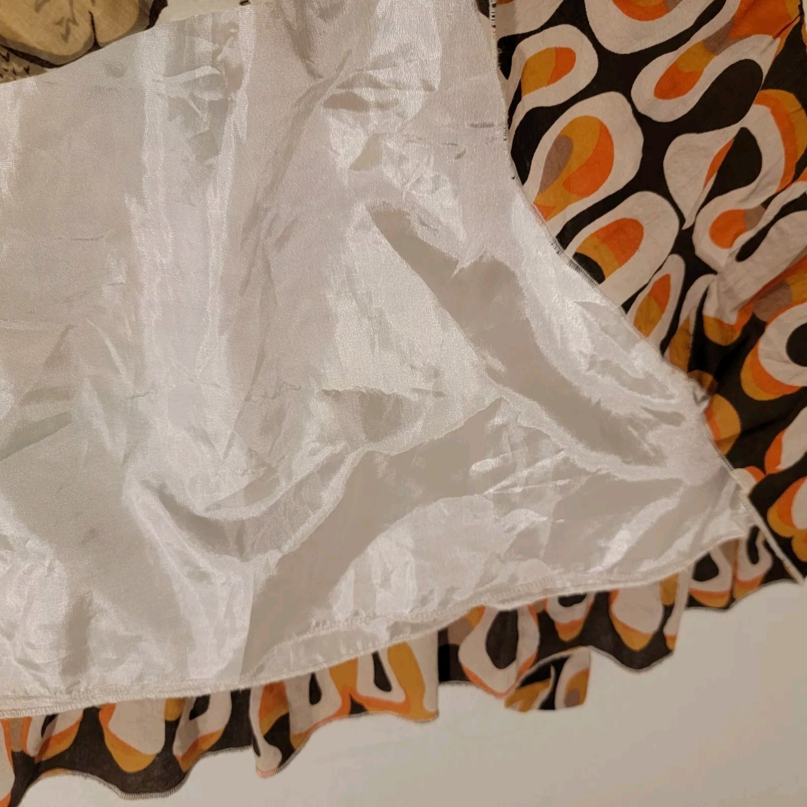 American Rag Cie Y2k Babydoll Dress Size Small S Floral Retro Tie Back Mini