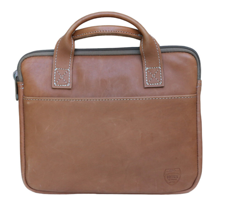 Brown Bag Company Tahoe Classic Brown Leather Laptop Bag 13”