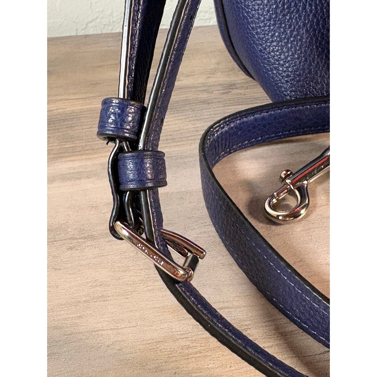Moco(感謝) New with tags COACH Marlon Hobo Bag Navy Blue Leather