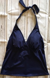 Lands-End-Women-039-s-Navy-Blue-Halter-Style-Tankini-Top-Size-8-Swimsuit-Top