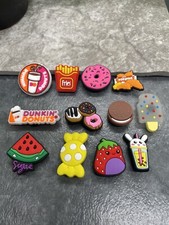 12 PC 1  Cartoon Food Shoe Decoration Charms-Clogs Jigs Bubble Slide B1012