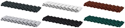 WDB PLAST BASIC LINE Montageclips für  Sichtschutzstreifen Doppelstabmatten Set