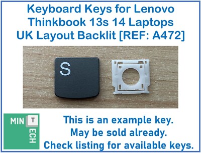 Tastatur Ersatz Tasten für Lenovo Thinkbook 13s 14 Laptops UK Layout Hintergrundbeleuchtung