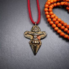 Antique Tibetan Buddhist Amulet - Garuda -Made of Thokcha - 2.56"