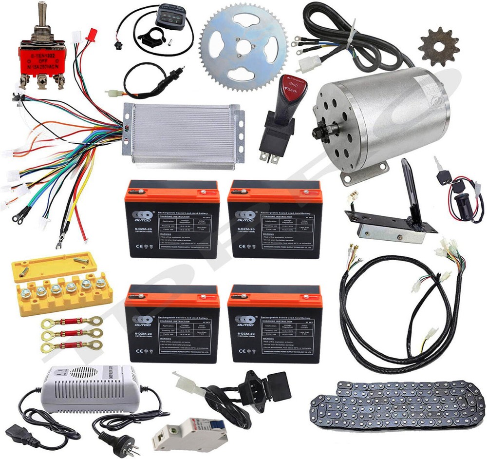 48V 1800W Brushless Motor Controller Complete 1800W Kit Go Kart Golf Cart E Bike