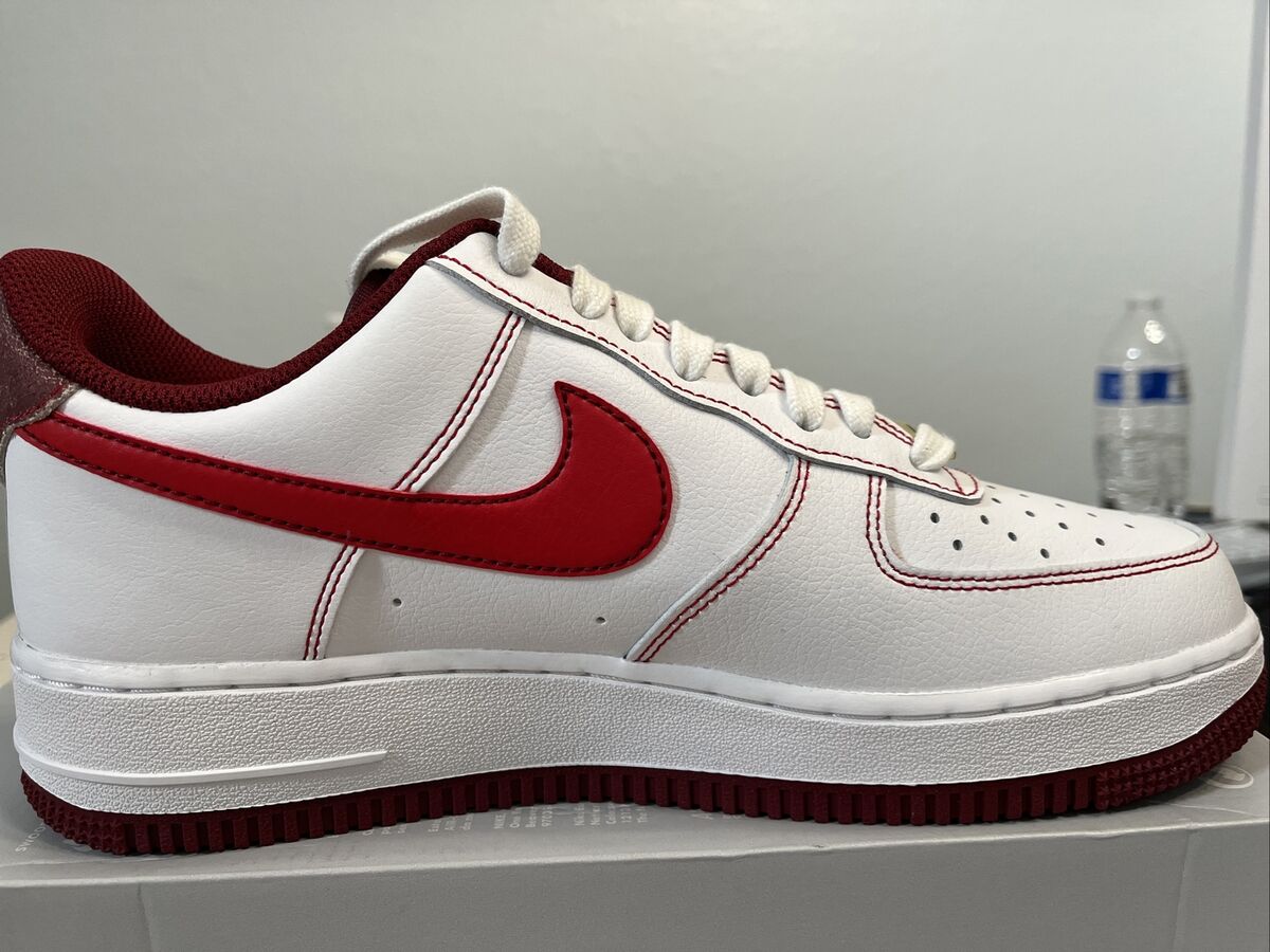 Nike Air Force 1 '07 LV8 First Use - University Red Shoes - Size 10.5