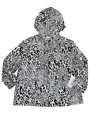 NEW CHICO  S Zenergy Woman  s Animal Print 3/4 Sleeve Jacket sz 1