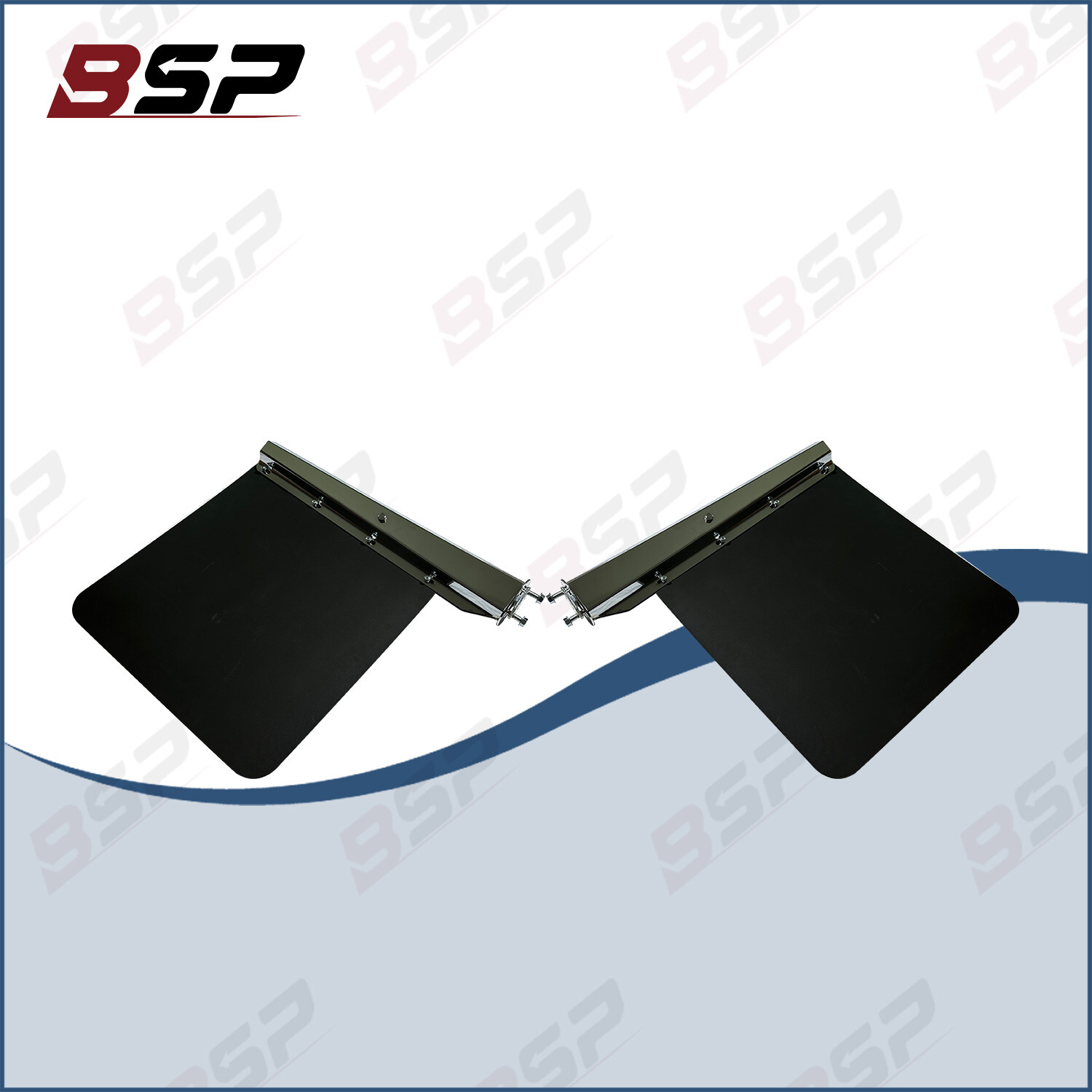 1.125 Inch Chrome Steel Mud Flap Hangers for Semi Truck 24x24 Duty Trailer   