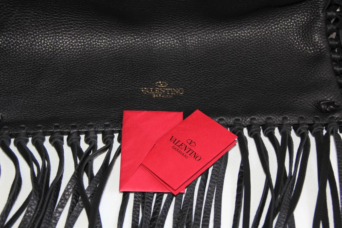 Valentino Garavani C Rockee Fringed Leather Backpack eBay