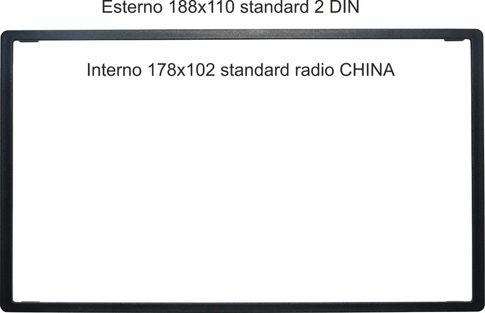 MASCHERINA RADIO 2 DIN MERCEDES CLK A209 2004 2010 STAFFE E CORNICE RADIO CINESI - Immagine 3 di 4