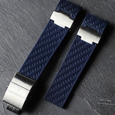 22mm Kautschuk Armband für Ulysse Nardin Marine Diver UN 263 Watch Band Bracelet