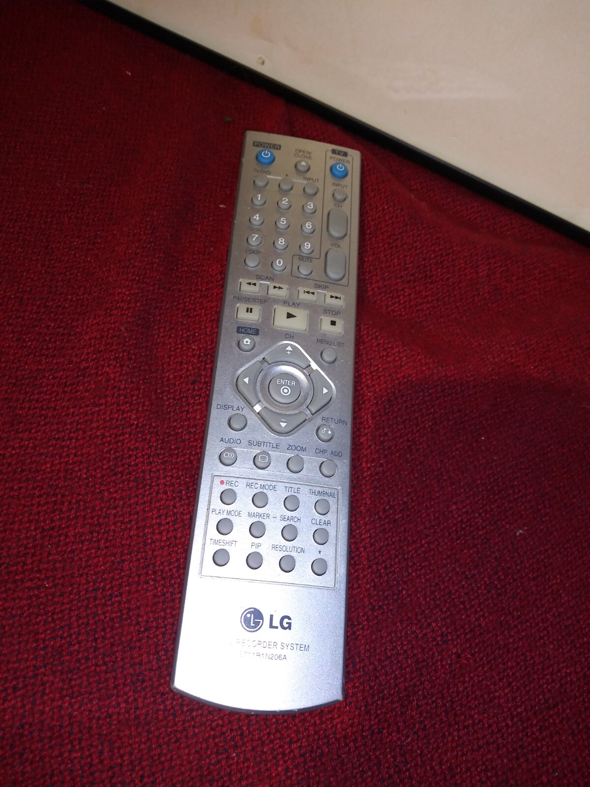 LG Super Multi DVD Recorder wirh origial remote DR1F9H Tested Free