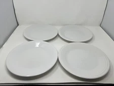 Set of 4 Fiestaware Ivory White Dinner Plates 10.5” – Classic Design 