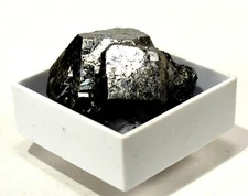 1PC Silverish Skutterudite Crystal in Box Sparkling Gemstone Cluster - Morocco