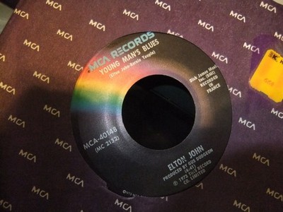 ~ELTON JOHN GOODBYE YELLOW BRICK MRD/YOUNG MANS BLUES ON MCA RECORDS