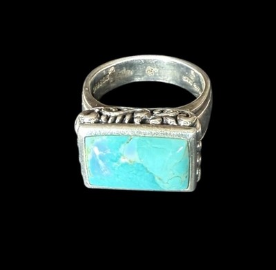 Barse Ring Sterlingsilber Türkis Größe: 9,5