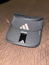 Adidas Superlite 3 Visor in Grey, lightweight, moisture-wicking Adj, Sun Protect