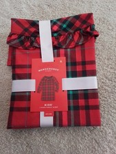 NWT Target Brand Red And Green Plaid Gown Girls Size 6