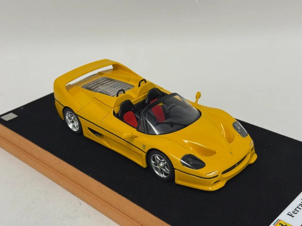 1/24 Tamiya PLM Dennis Koleber Ferrari F50 in Yellow with Engine detail . ABG194 - Image 4 of 4