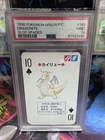 1996 POKEMON GREEN VERSION PLAYING CARDS 10 OF SPADES #149 DRAGONITE PSA 9