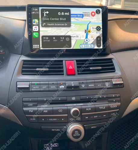 Car Stereo Radio Carplay Android 15 for Honda Accord 8th 2008-2013 2+64G GPS