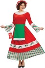 Women`s Traditional Mrs Claus Costume S-XXL Ladies Father Christmas Santa Dress