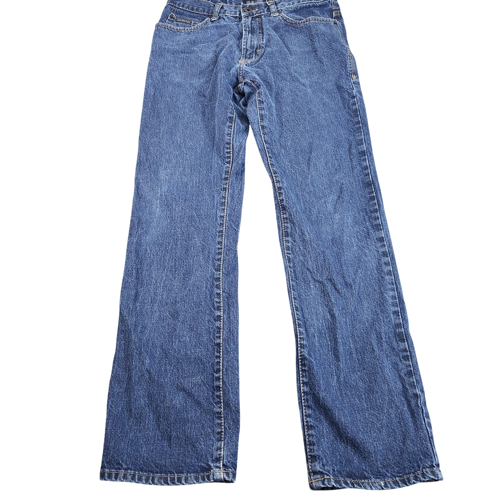 Jeans Mens 30x30 Blue Medium Wash Straight Leg Denim Casual