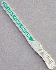 Cache Saber 6" Mega Geocoin - Green Glow - Activated  Adoptable - TB7DHQP