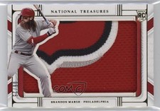 2022 Panini National Treasures Rookie Silhouettes Gold 6/25 Brandon Marsh b4d